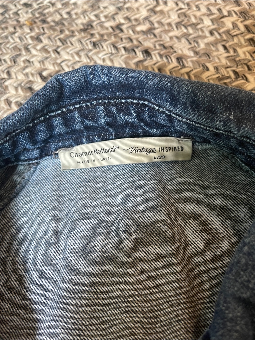 Denim Button-Front Jacket - Picture 2 of 8